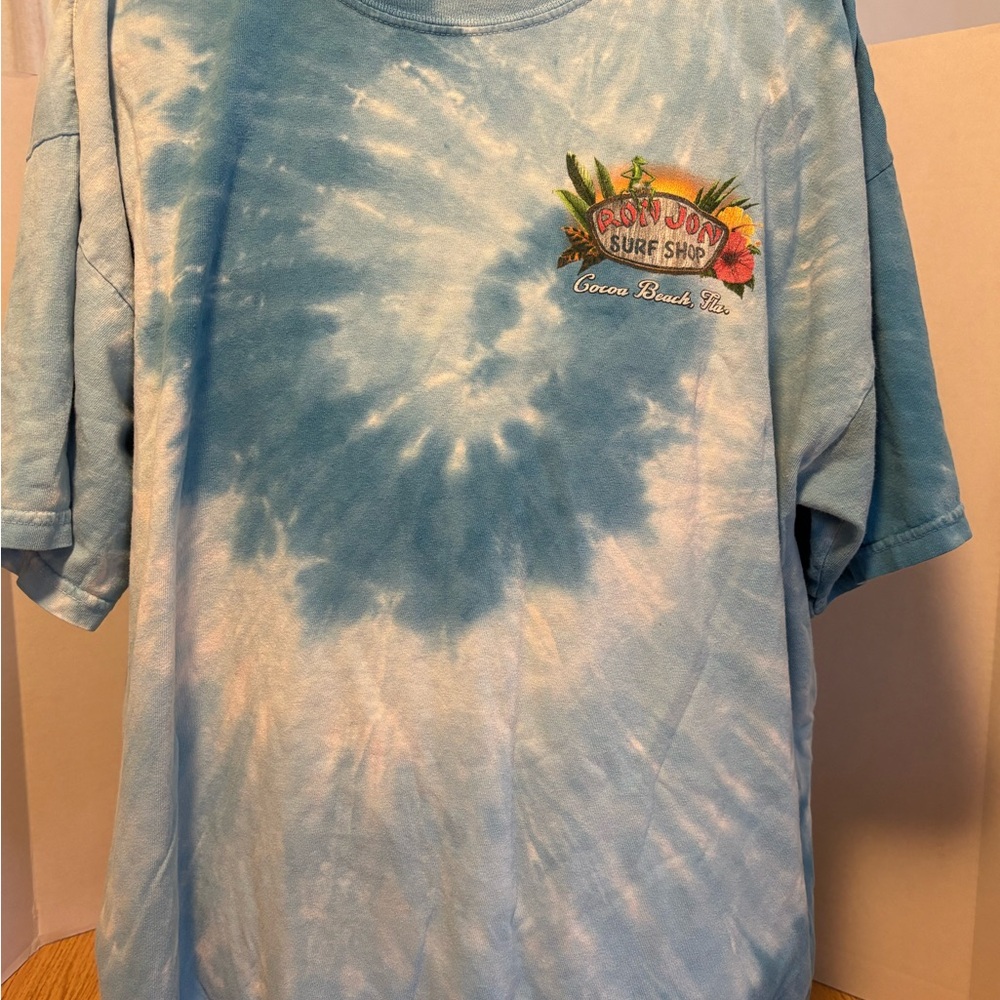 Ron Jon Blue Tie-Dye Short Sleeve Tee